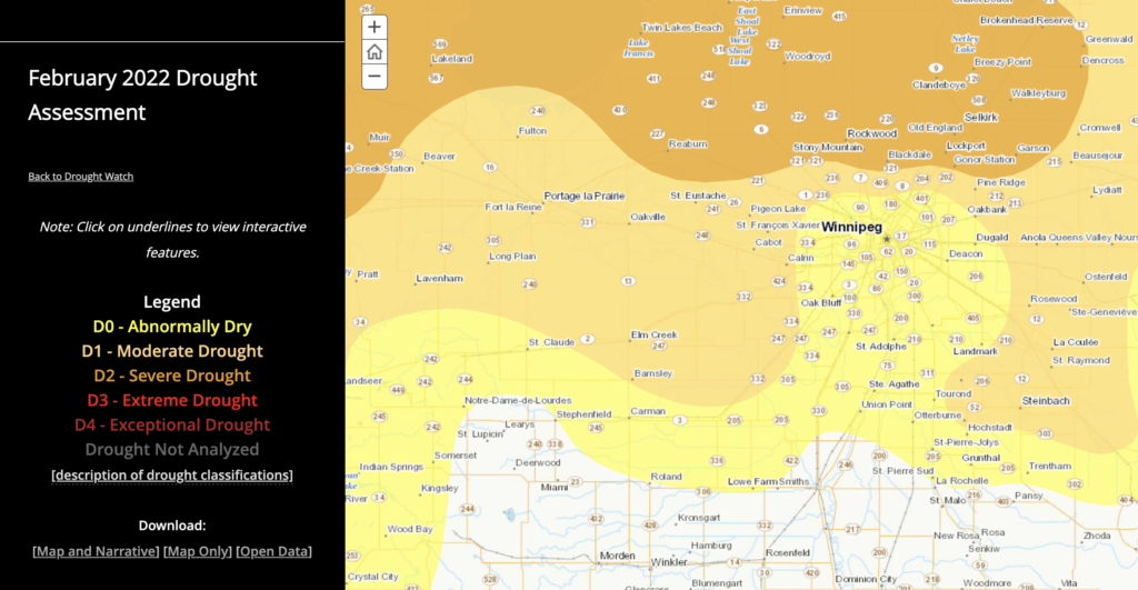 Manitoba 2022 Drought Assessment